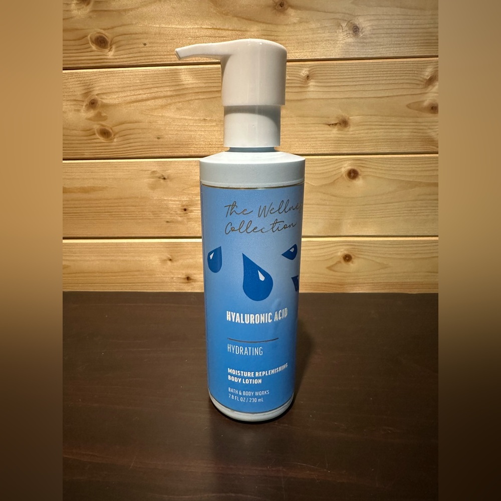 Bath and Body Works hyaluronic acid body lotion from the Wellness Collection